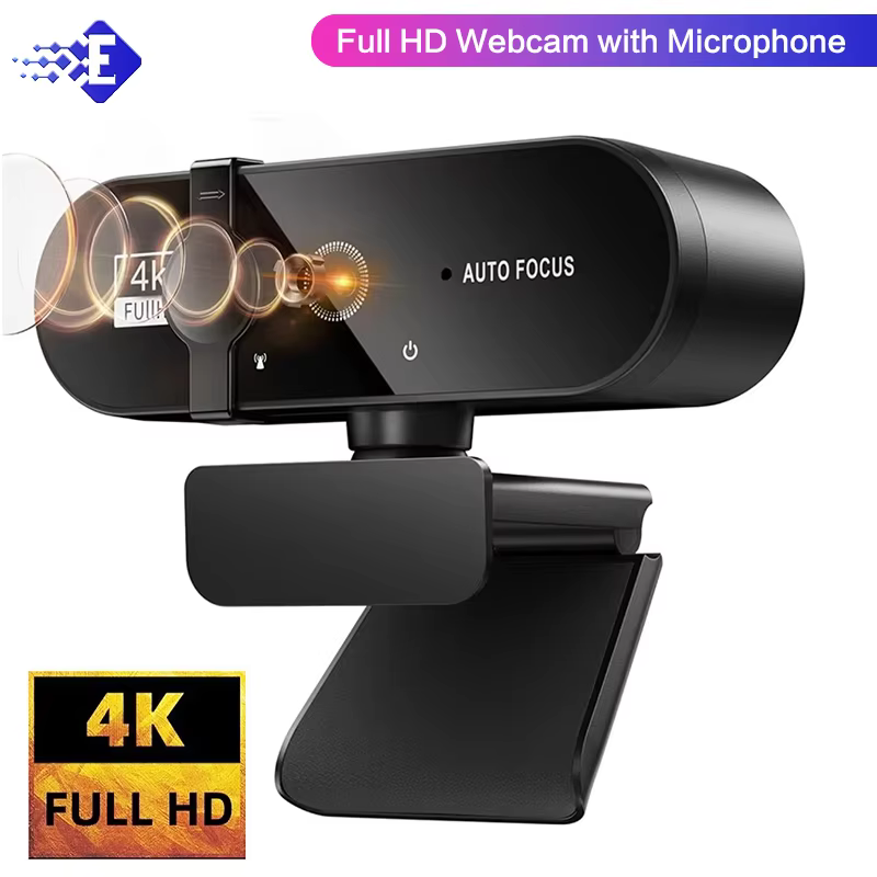 EOENKK 4K USB Webcam with Microphone for PC Laptop