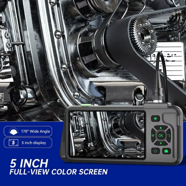 5" IPS Industrial Endoscope HD1080P Autofocus Camera