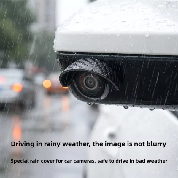 Universal Rear View Camera Rain Visor and Lens Protector