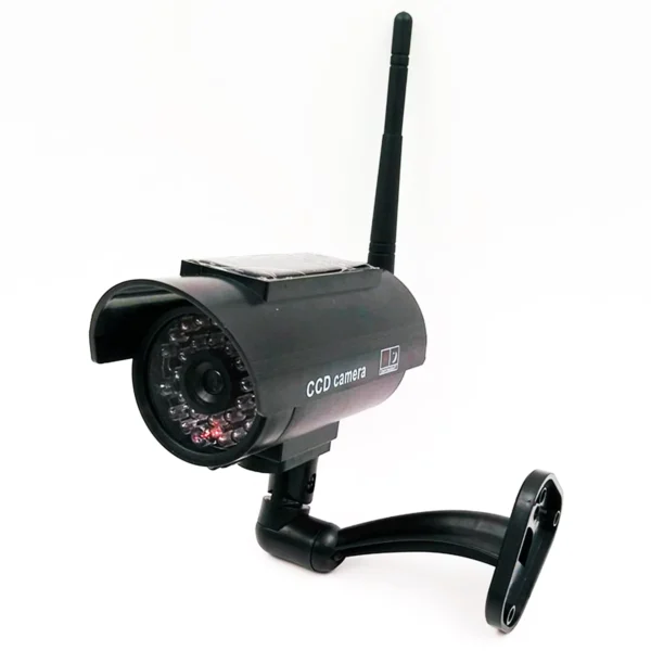 Aumengear Solar Fake Security Camera with Red Flash Light