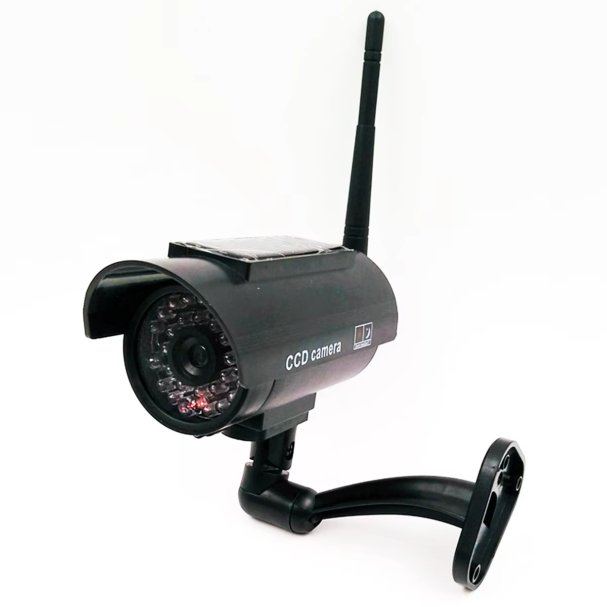 Aumengear Solar Fake Security Camera with Red Flash Light