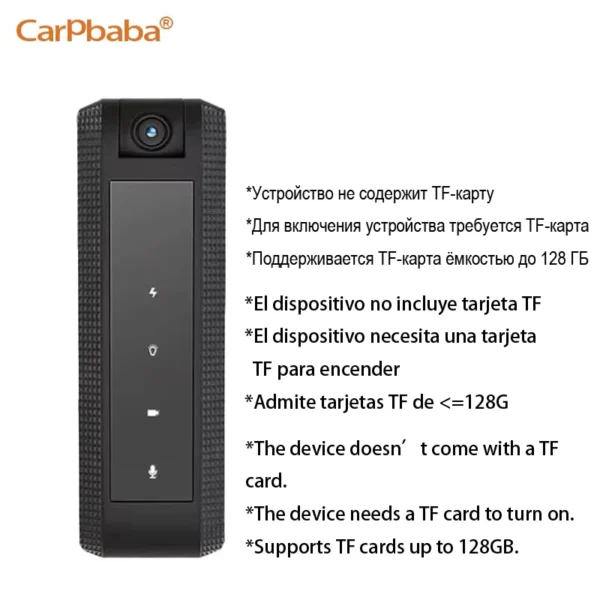 Carpbaba C2S Mini Body Camera 1080P HD Voice Video Recorder