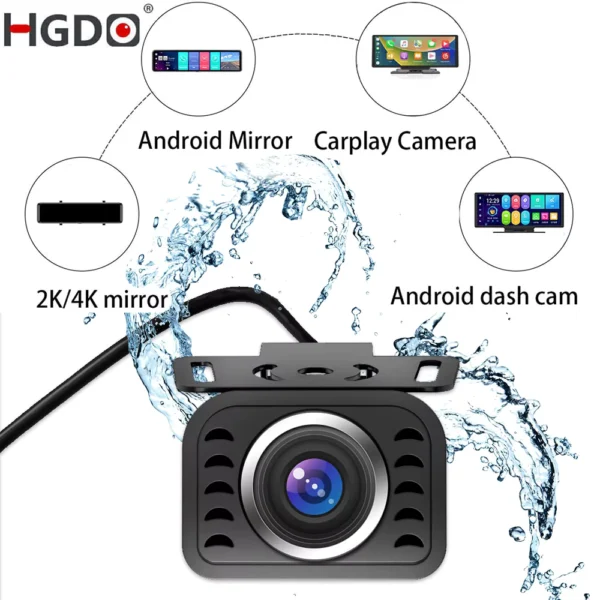 HGDO IMX335 2K 1080P Waterproof Rear View Camera 170°