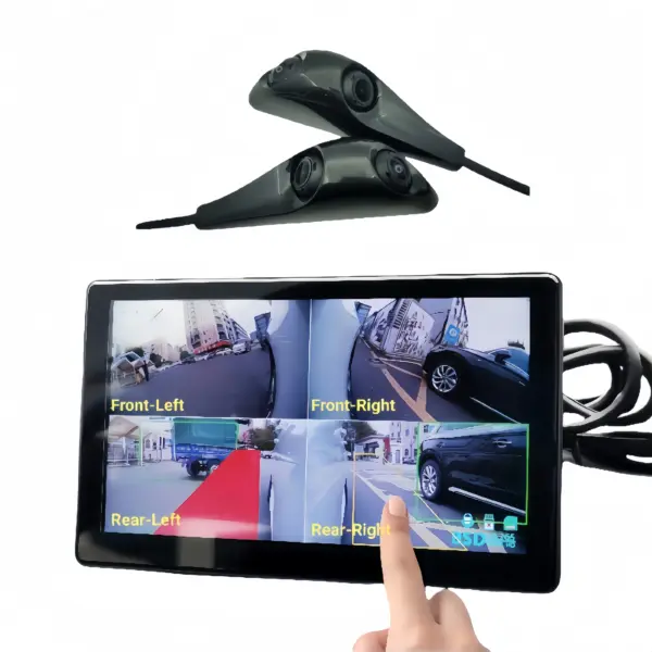 7-Inch 4CH Blind Spot DVR Monitor with 2 AHD 1080P Cameras
