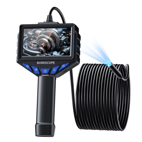 OllyMurs 8mm 1080P Industrial Endoscope with 4.3" Screen
