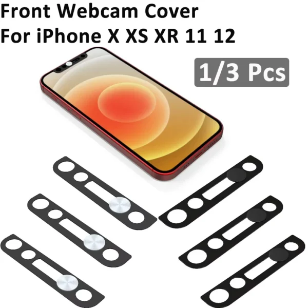 Metal Webcam Privacy Cover Slider for iPhone Cameras