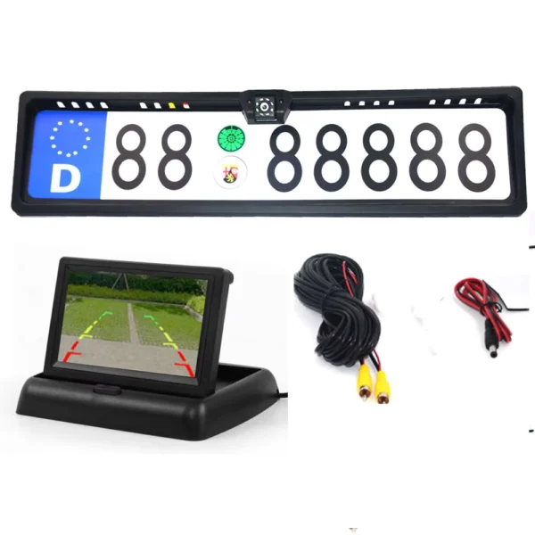 4.3" TFT Car Monitor with Waterproof EU Rear View Camera