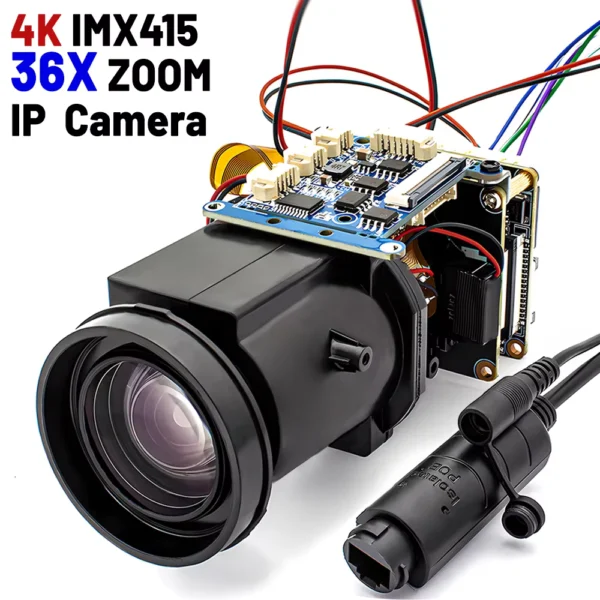 36X Optical Zoom 8MP 4K Auto Focus POE IP Camera Module