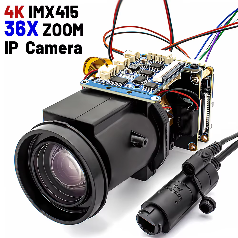 36X Optical Zoom 8MP 4K Auto Focus POE IP Camera Module