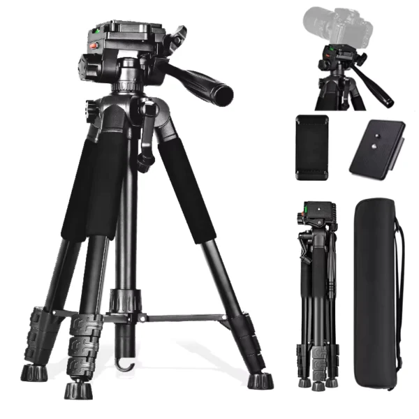 Heavy Duty Adjustable Camera & Phone Tripod 60"