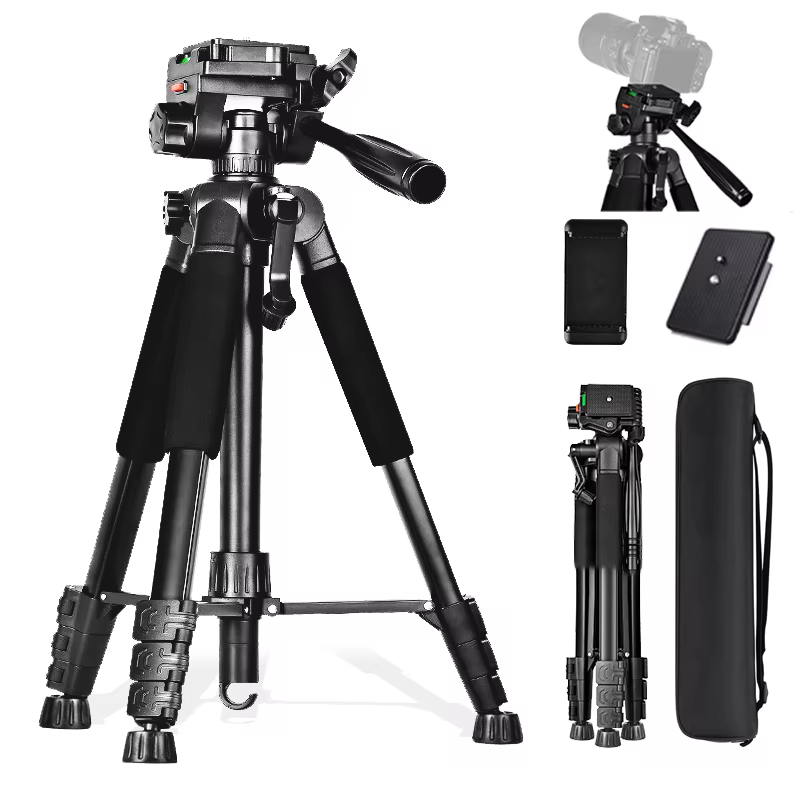 Heavy Duty Adjustable Camera & Phone Tripod 60"