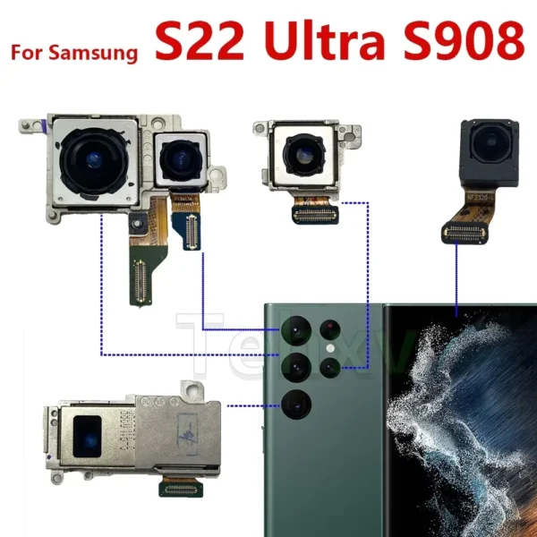 Rear Camera Module for Samsung Galaxy S22 Ultra S908 Models