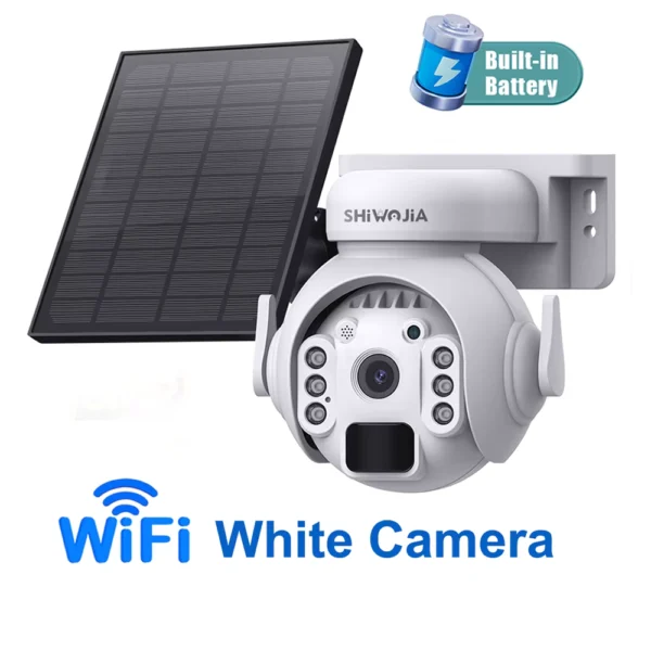 INQMEGA 5MP 4G Solar PTZ Security Camera with Night Vision