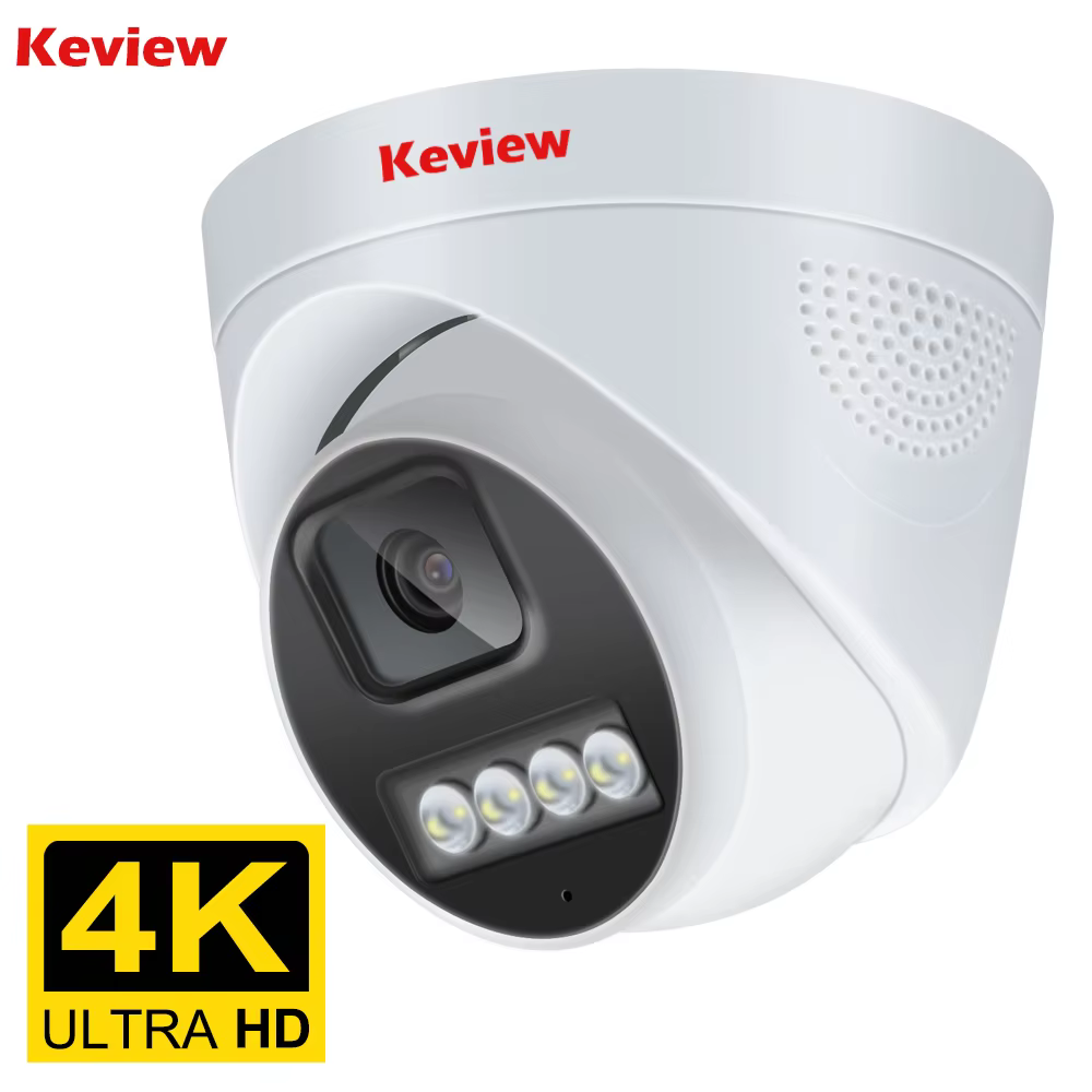 Keview 4K 8MP POE IP Camera with AI Color Night Vision