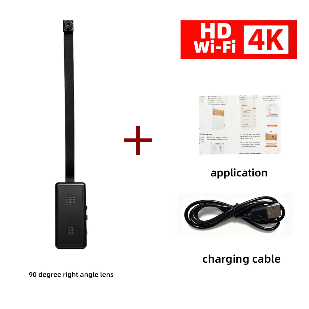 HD4K Mini Wi-Fi Camera with Motion Detection & Macro Lens