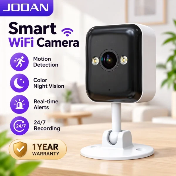 JOOAN 3MP Indoor WiFi Security Camera with Night Vision