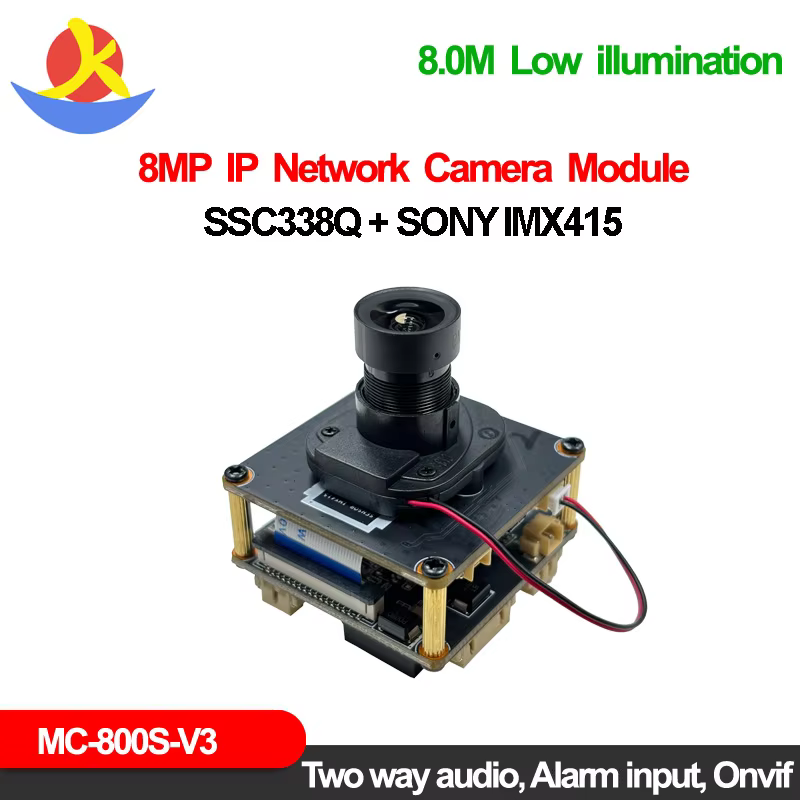8MP Sony IMX415 IP Camera Module with AI Detection