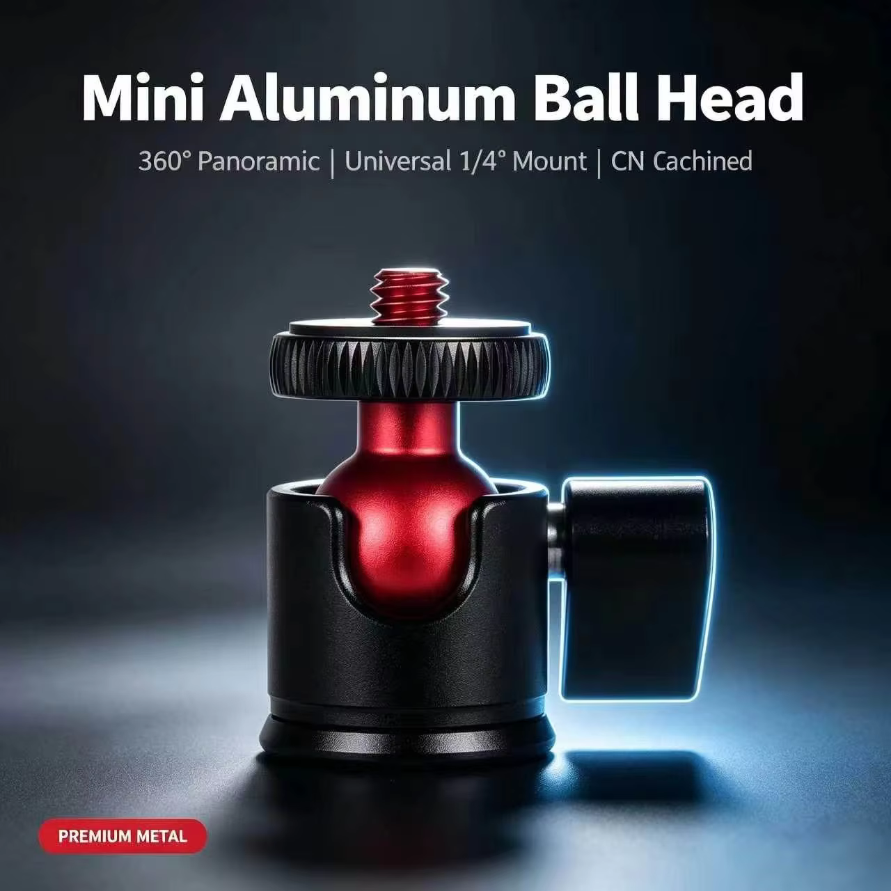 HOMEFISH Mini 360° Rotating Aluminum Camera Ball Head