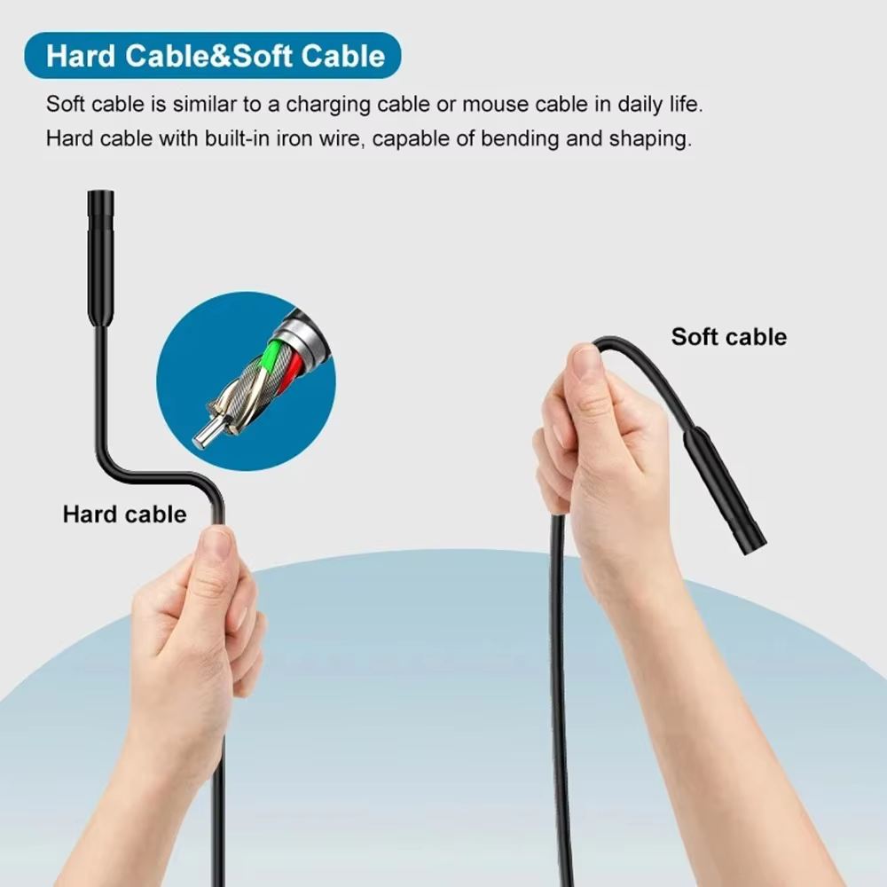 8mm 2-in-1 Mini Inspection Endoscope Camera with 8 LEDs