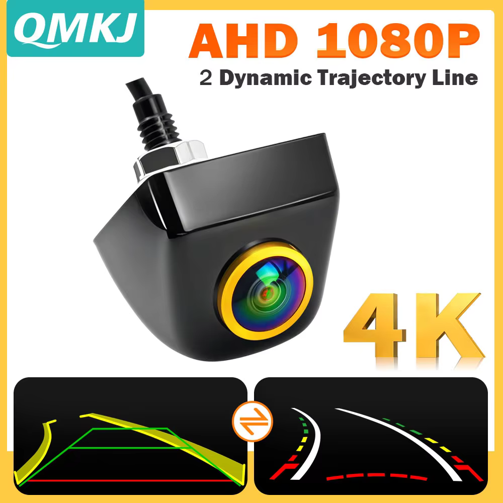 4K AHD 1080P Car Rear View Camera with Dynamic Parking Lines