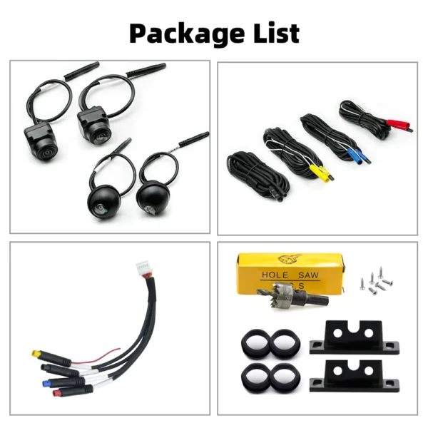 Car Android 360° 3D AHD1080p Camera System 4-Lens