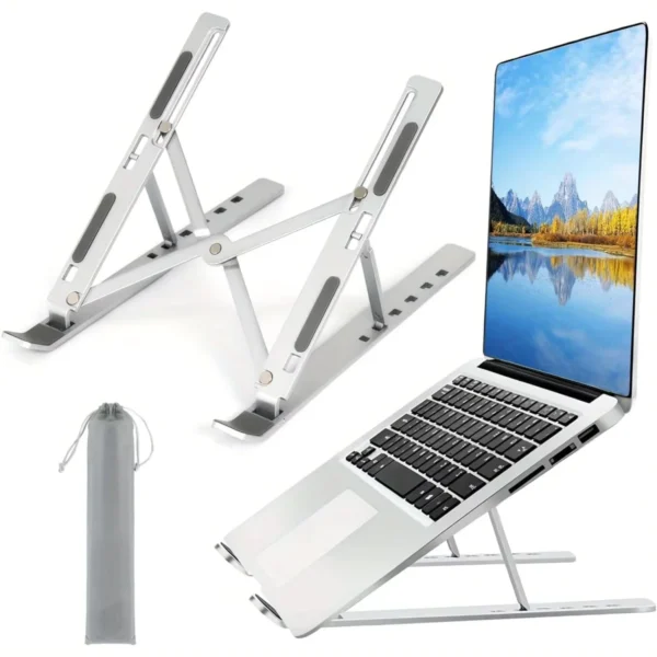 Adjustable Aluminum Laptop Stand for 8-16” Laptops