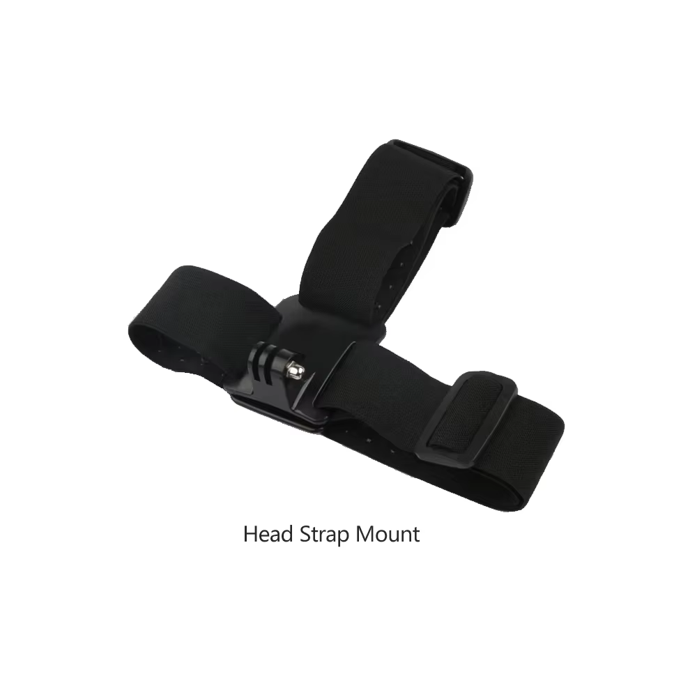 Adjustable Action Camera Head and Chest Strap Mount Kit