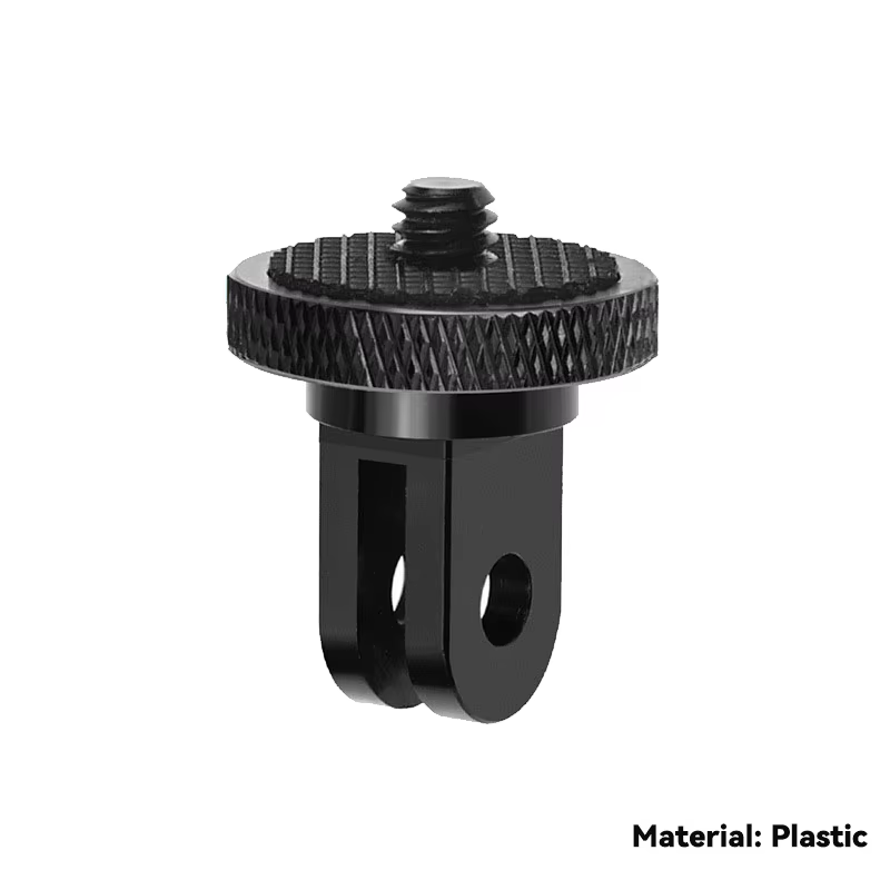 1/4 Inch Screw Tripod Adapter 360° Rotating Mount for Action Cameras