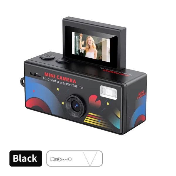 Ourlife Mini HD Digital Camera with 180° Flip Screen