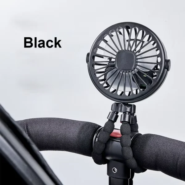 USB Rechargeable Mini Clip Fan with 360° Rotation