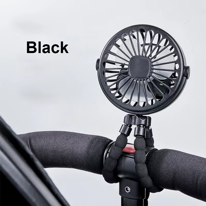 USB Rechargeable Mini Clip Fan with 360° Rotation