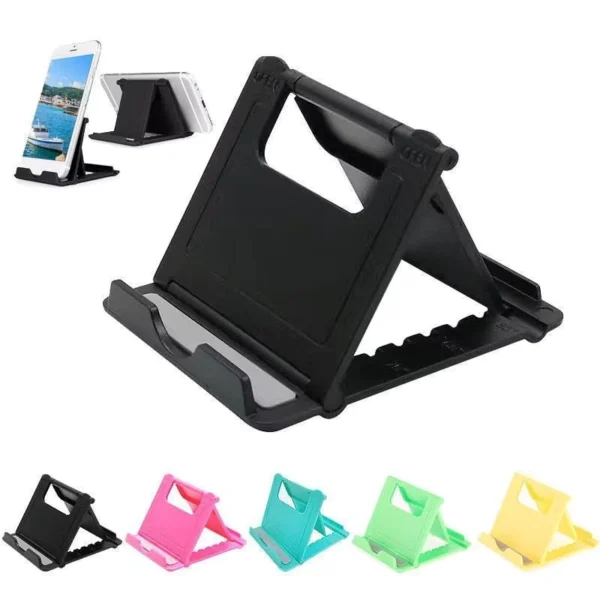 Mini Portable Folding Plastic Phone & Tablet Holder Stand