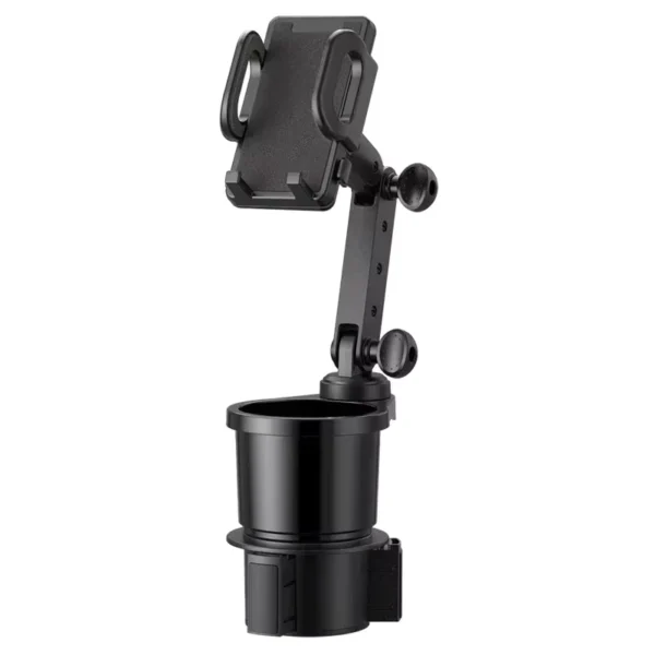 Car Cup Holder Expander with 360° Rotating Phone Mount