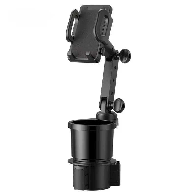 Car Cup Holder Expander with 360° Rotating Phone Mount