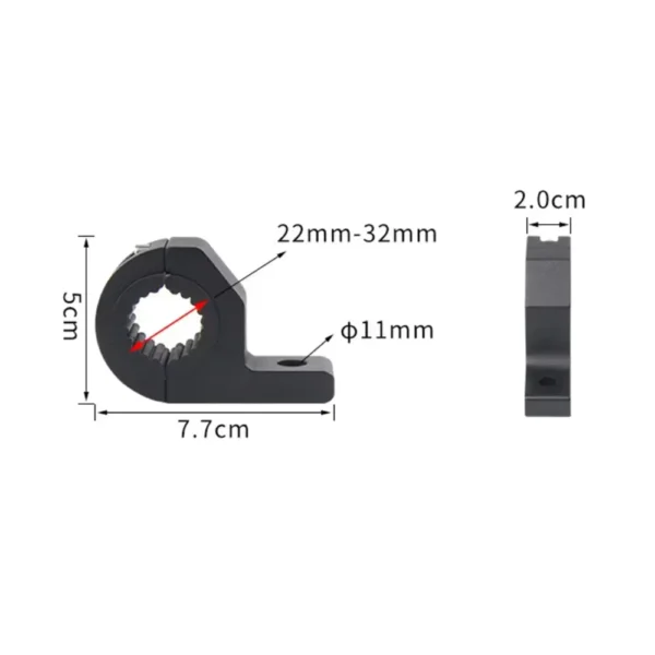 Adjustable Motorcycle Headlight Mount Bracket 19mm-26mm