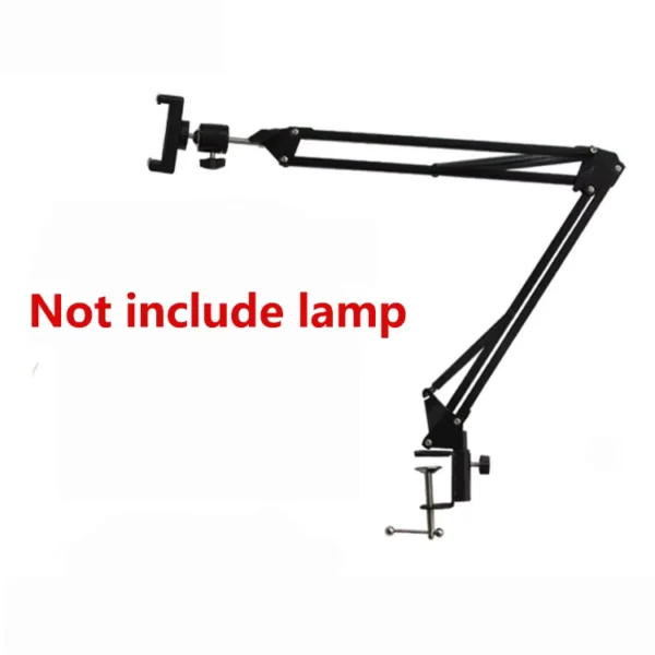 ERIKOLE Overhead Aluminum Phone Tripod with Ring Light
