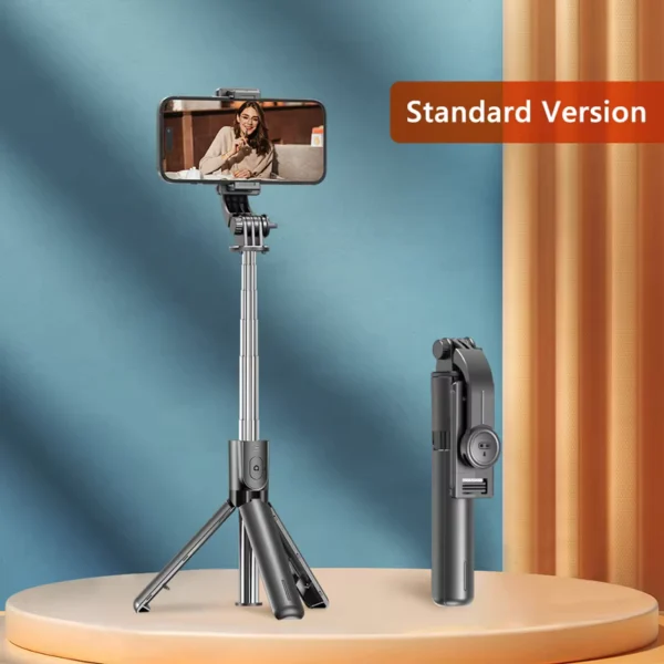 Axnen F01 Selfie Stick Tripod with Detachable Bluetooth Remote