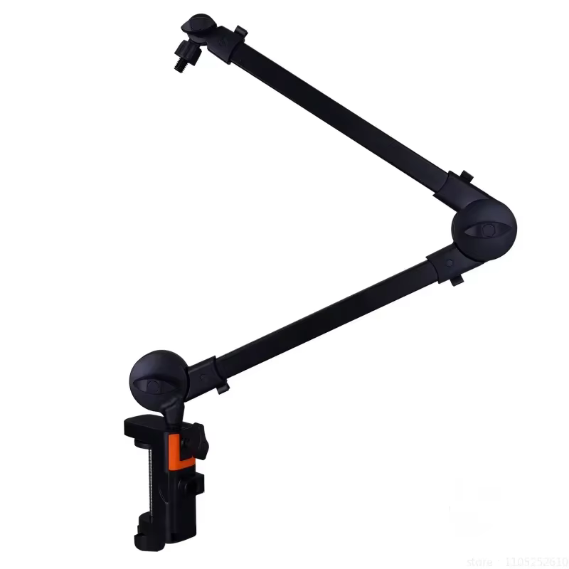 Spring-Free Foldable Microphone Cantilever Stand Desktop Bracket