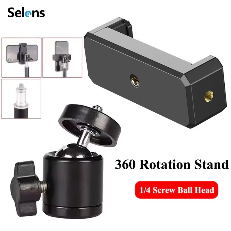 Selens Universal Mobile Phone Clip with 360° Rotation