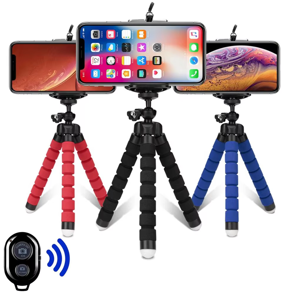 VeFly Mini Tripod with Phone Clip and Remote Options