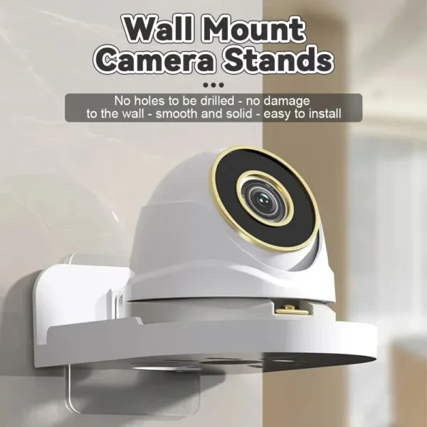 Punch-Free Self-Adhesive Security Camera Wall Bracket