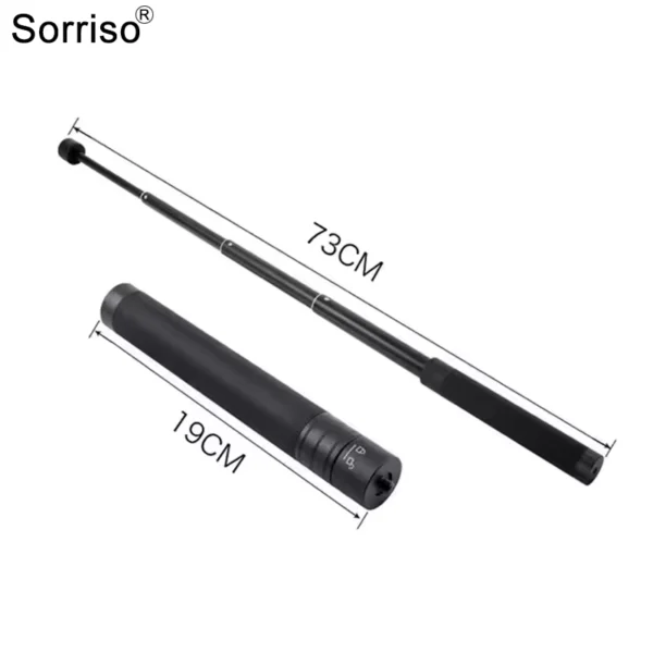 73cm Aluminum Telescopic Selfie Stick for Action Cameras