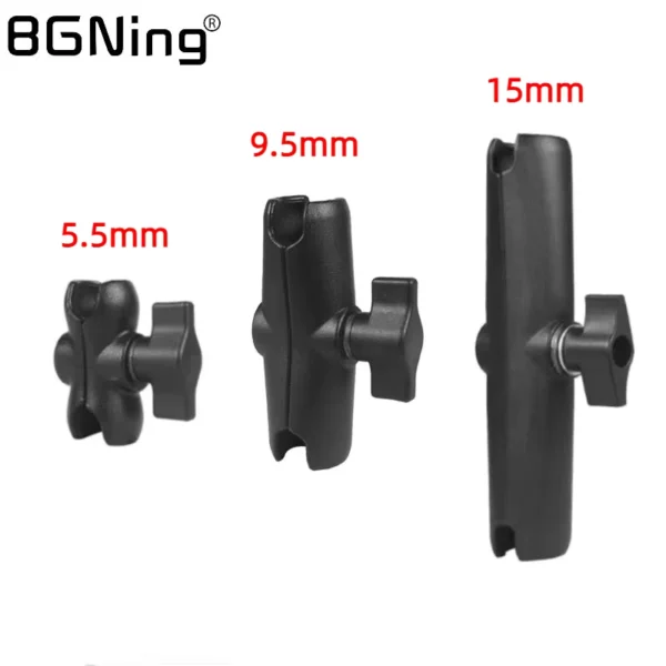 Aluminum Double Socket Arm for 25mm Ball Head Clamp