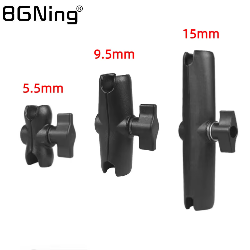 Aluminum Double Socket Arm for 25mm Ball Head Clamp
