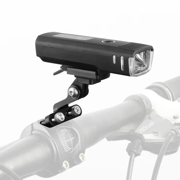 Bicycle Headlight Mount with GoPro Interface Plastic Bracket