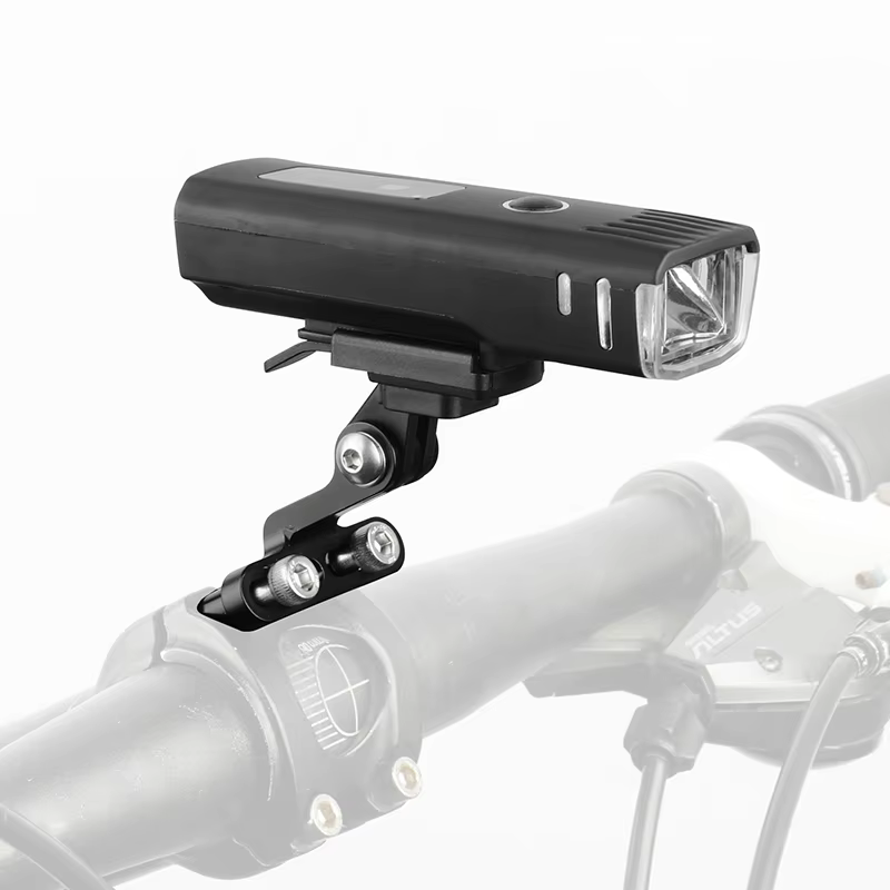 Bicycle Headlight Mount with GoPro Interface Plastic Bracket