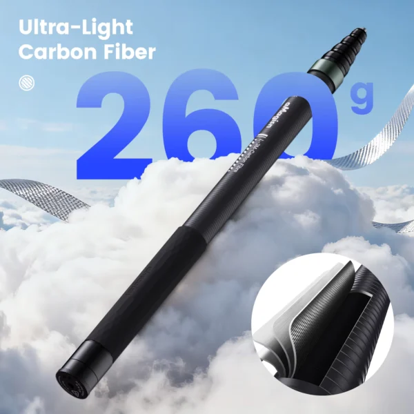 aMagisn 3m Carbon Fiber Invisible Selfie Stick for 360 Cameras