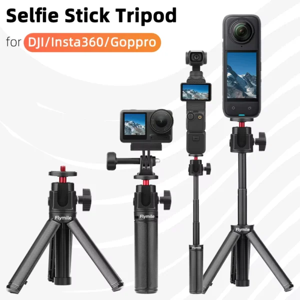 Selfie Stick Tripod for DJI Osmo Pocket Insta360 GoPro