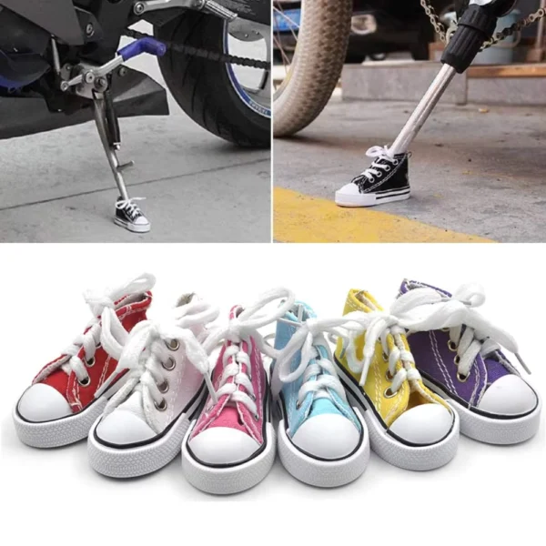 Mini Shoe Keychain Motorcycle Side Stand Cover