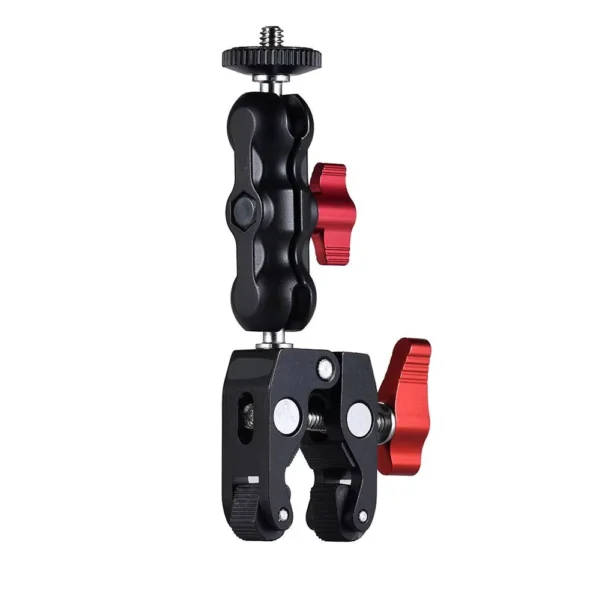 Super Clamp with 360° Ballhead and Double Ball Head Adapter